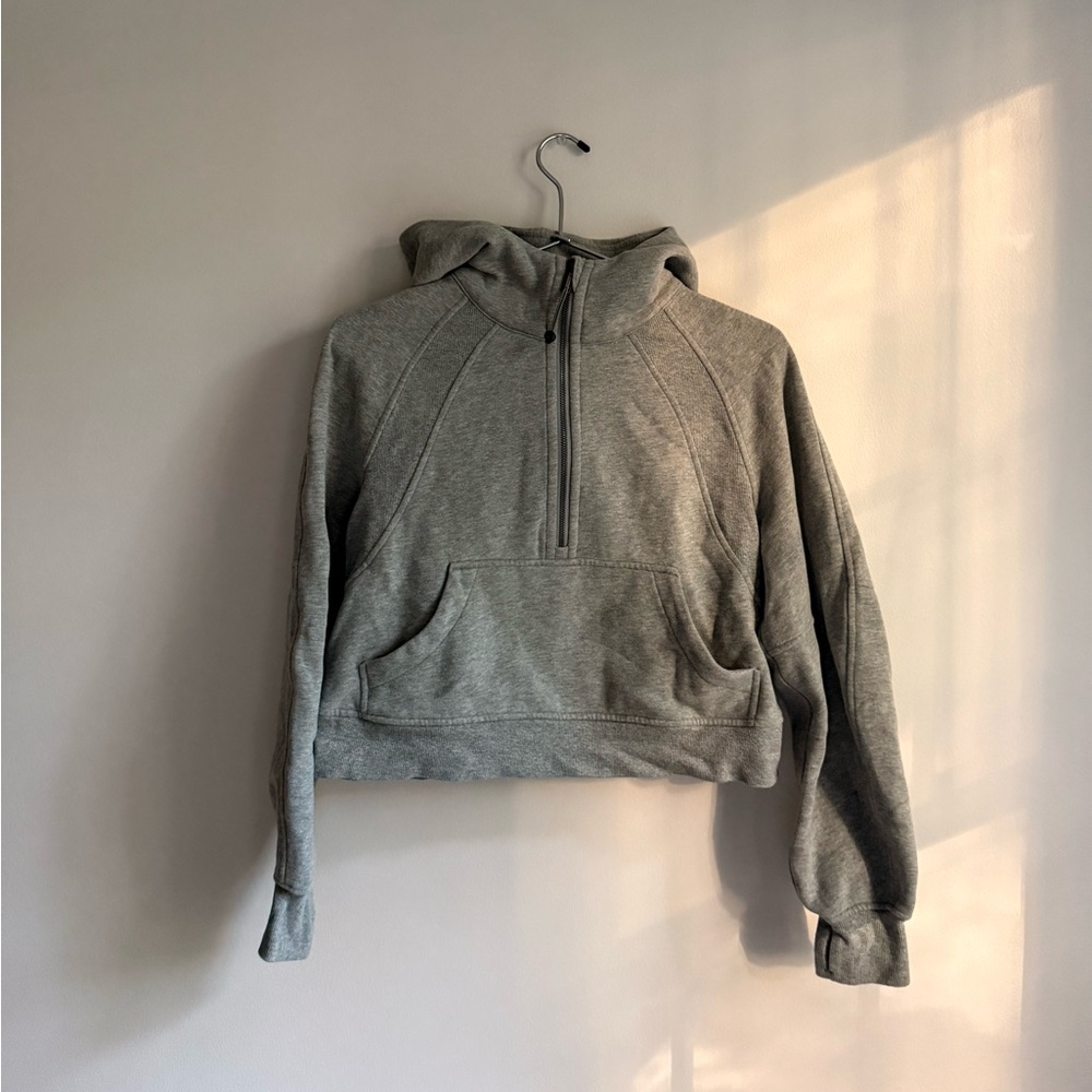 lululemon athletica Heather Gray Half-Zip Hoodie